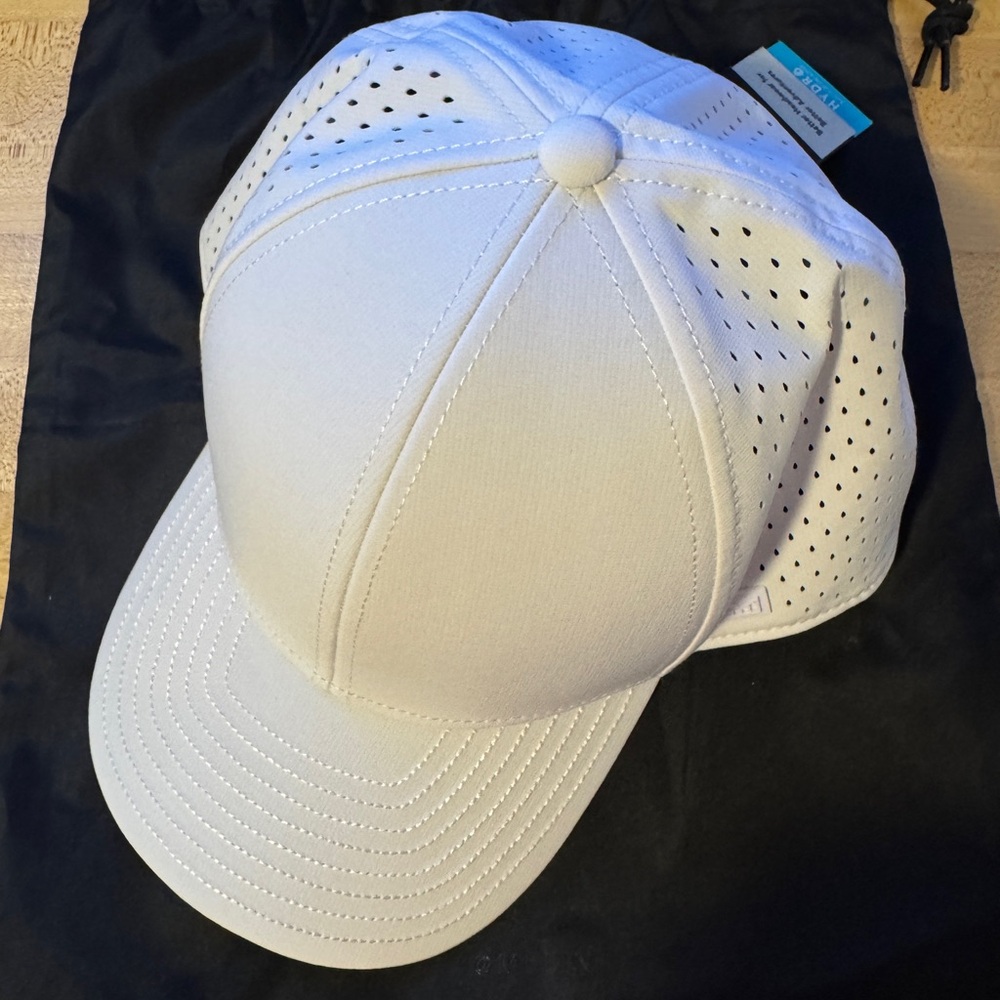 White Perforated Men's Cap